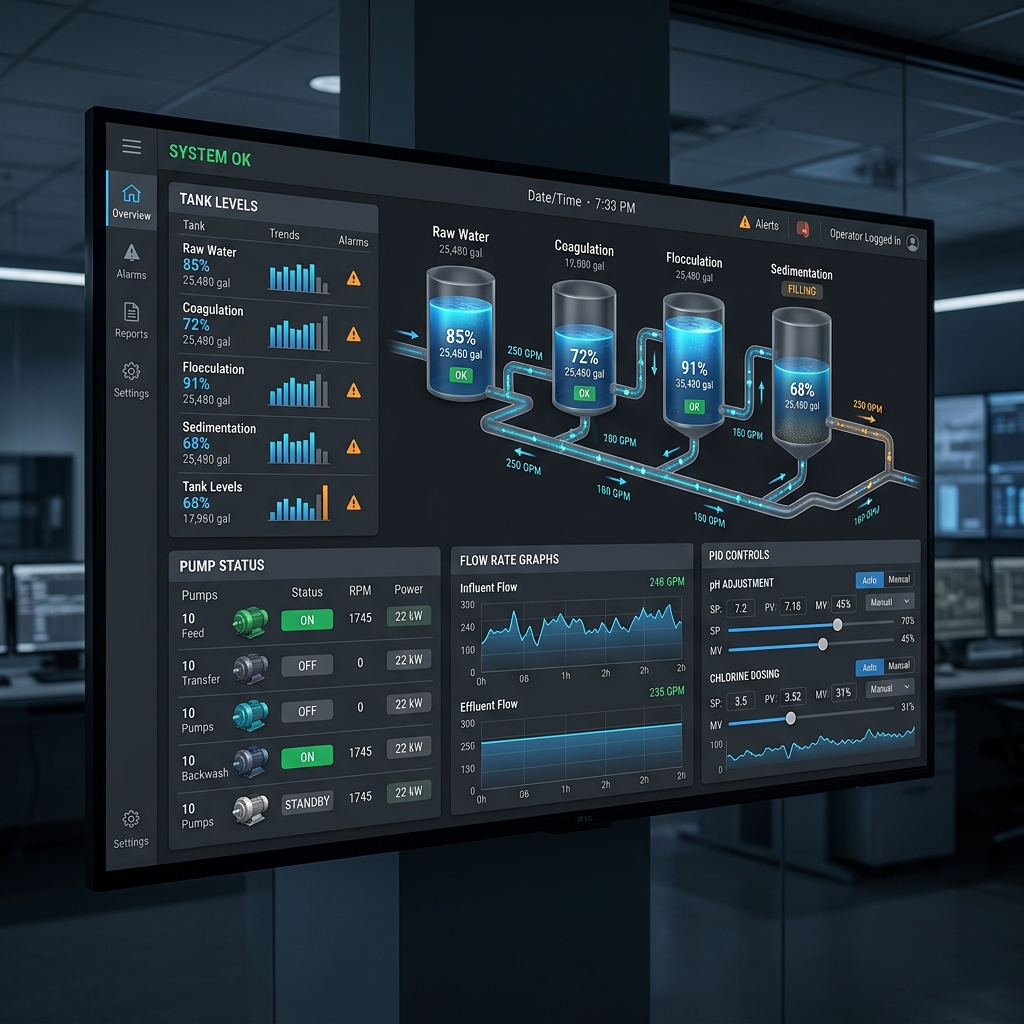 SCADA & PLC Water Treatment